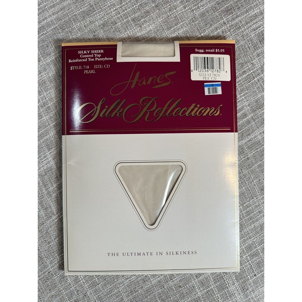 Hanes Silk Reflections Silky Sheer Pearl Pantyhose Style 718 SIZE CD